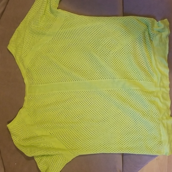 Rag & Bone See Through Lime Green Sweater GUC - Picture 5 of 5
